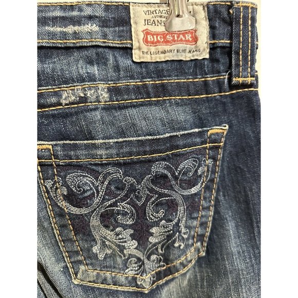 Big Star Jeans Womens 31XL Casey Bootcut Light Wash Vintage Tall Denim Y2K 34x36 - Picture 5 of 6